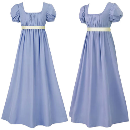 Bridgton Vintage Regency High Waist Victorian Prom Dress 1507