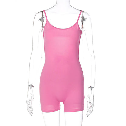 Sexy U Neck Sports Jumpsuits