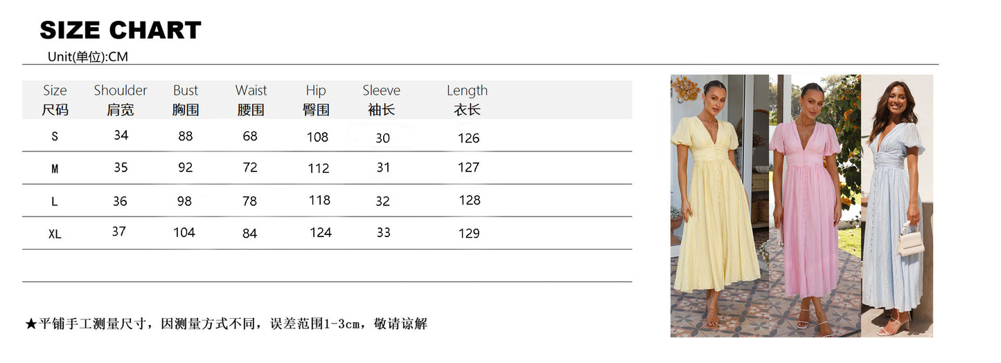 Elegant V Neck Summer Long Dresses