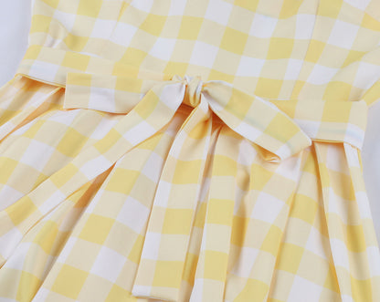 Vintage Sweet Bow Spaghetti Straps Dresses