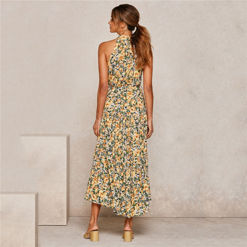 Casual Halter Summer Long Dresses