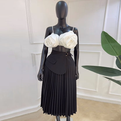 Designed Summer High Waist Irregular A Line Skirts