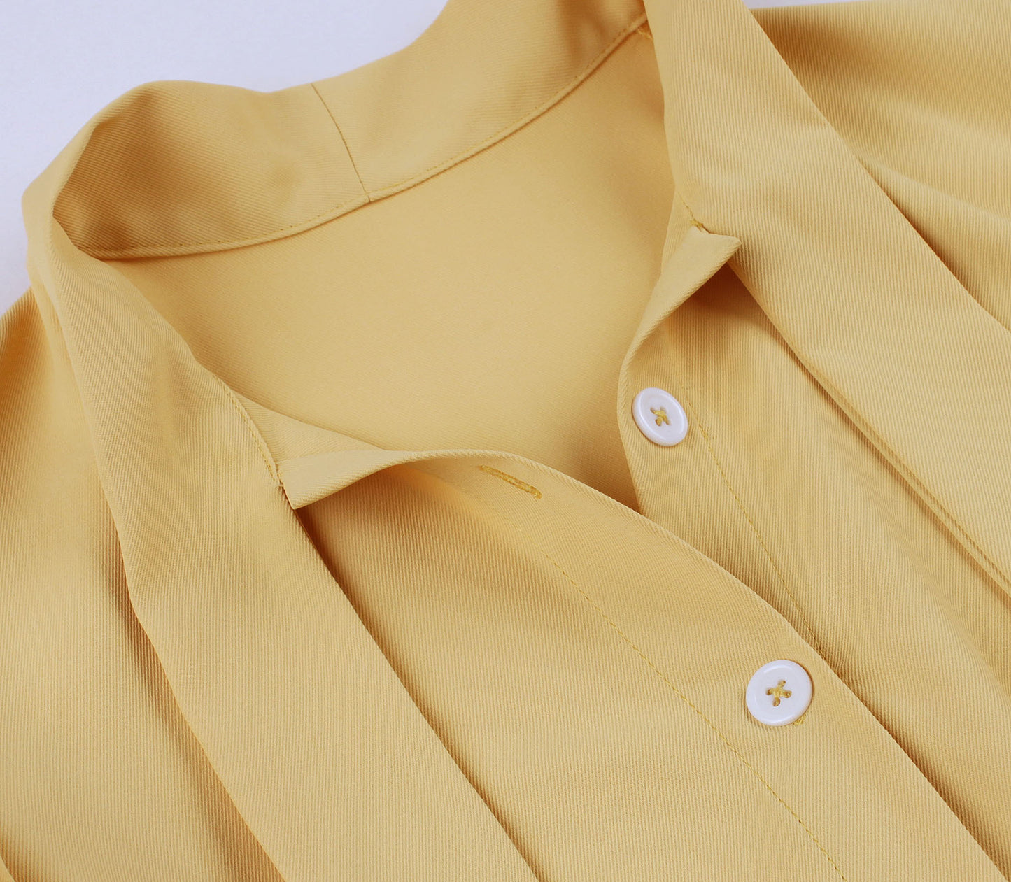 Vintage Ruffled Turnover Collar Dresses