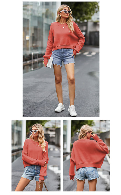 Fashion Round Neck Knitted Pullover Sweaters