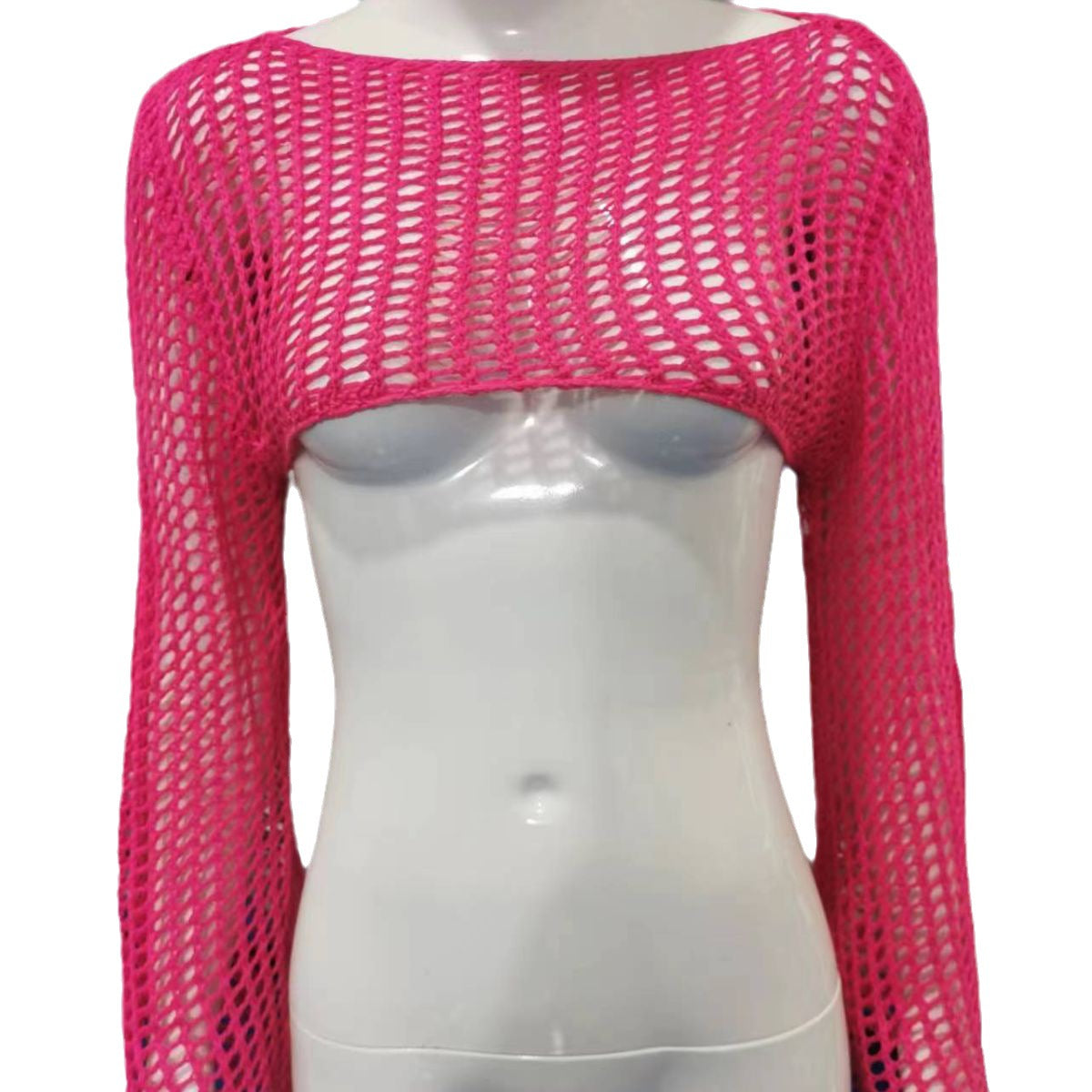 Casual Short Crochet Cover Ups