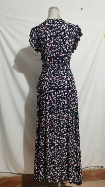 Bohemian V Neck Summer Vacation Long Dresses