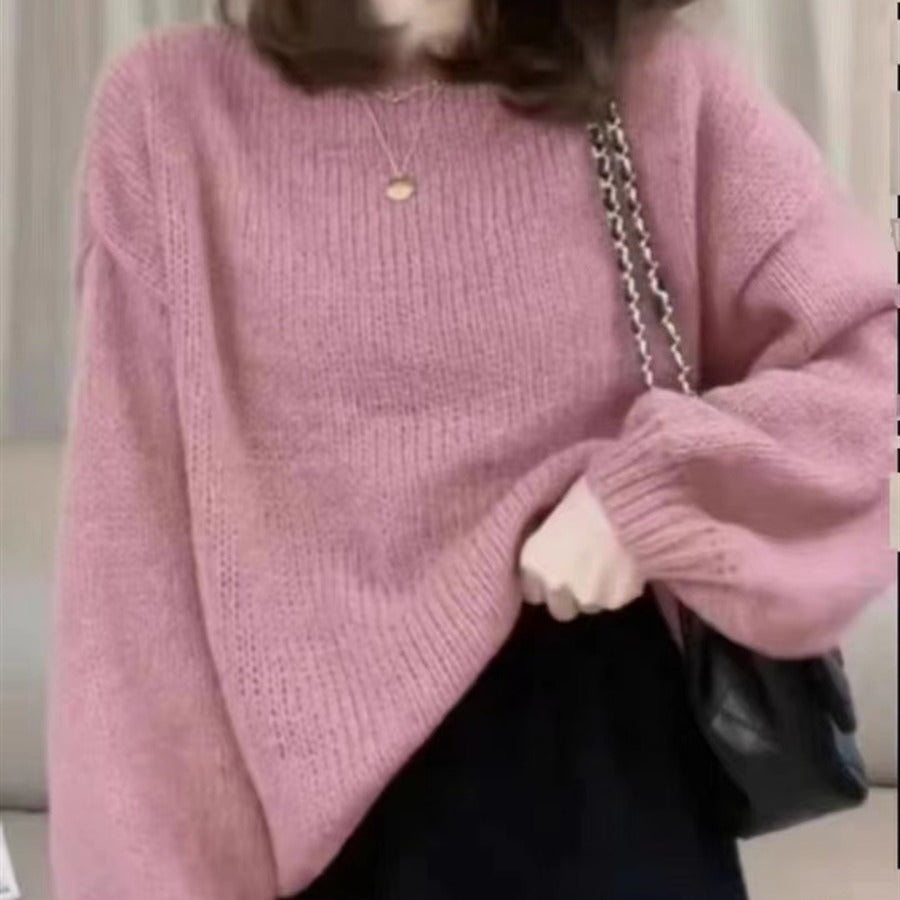 Colorful Long Sleeves Knitted Pullover Sweaters