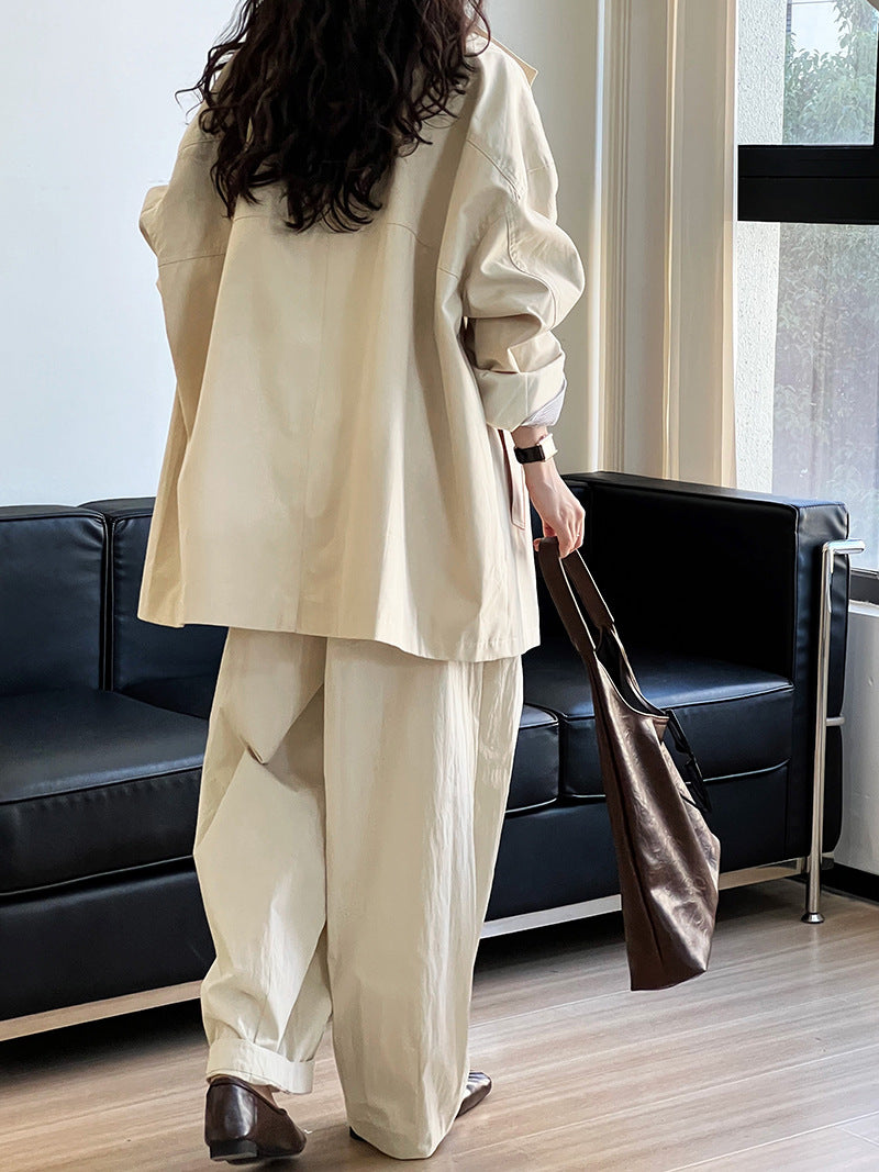 Fashion Stand Collar Oversize Coats