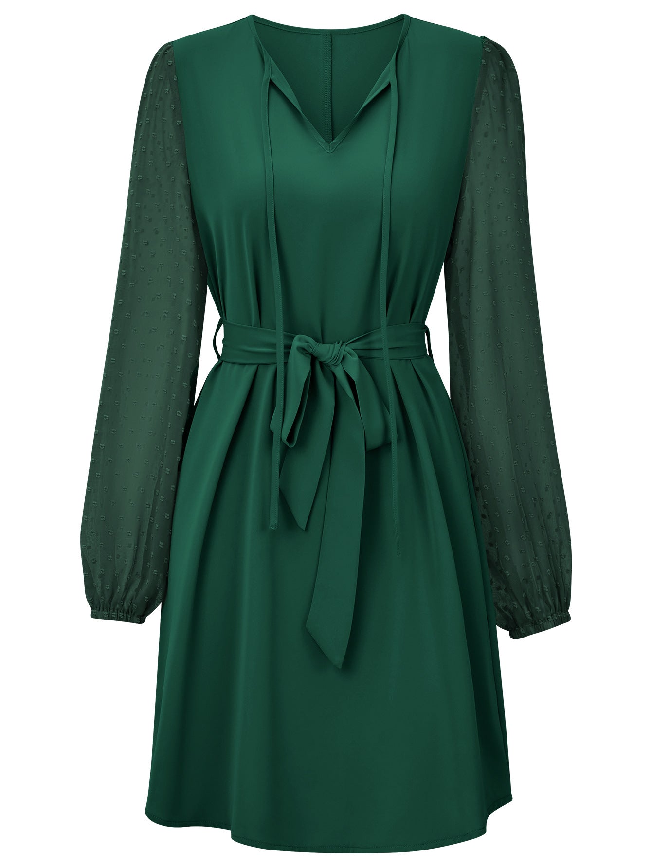 Fashion V Neck Long Sleeves Dresses