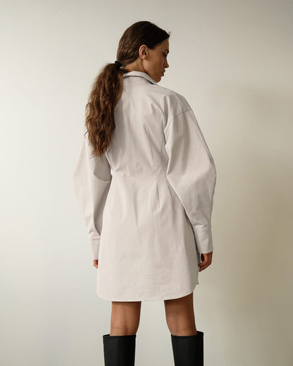 Vintage Women Long Sleeves Mini Dresses