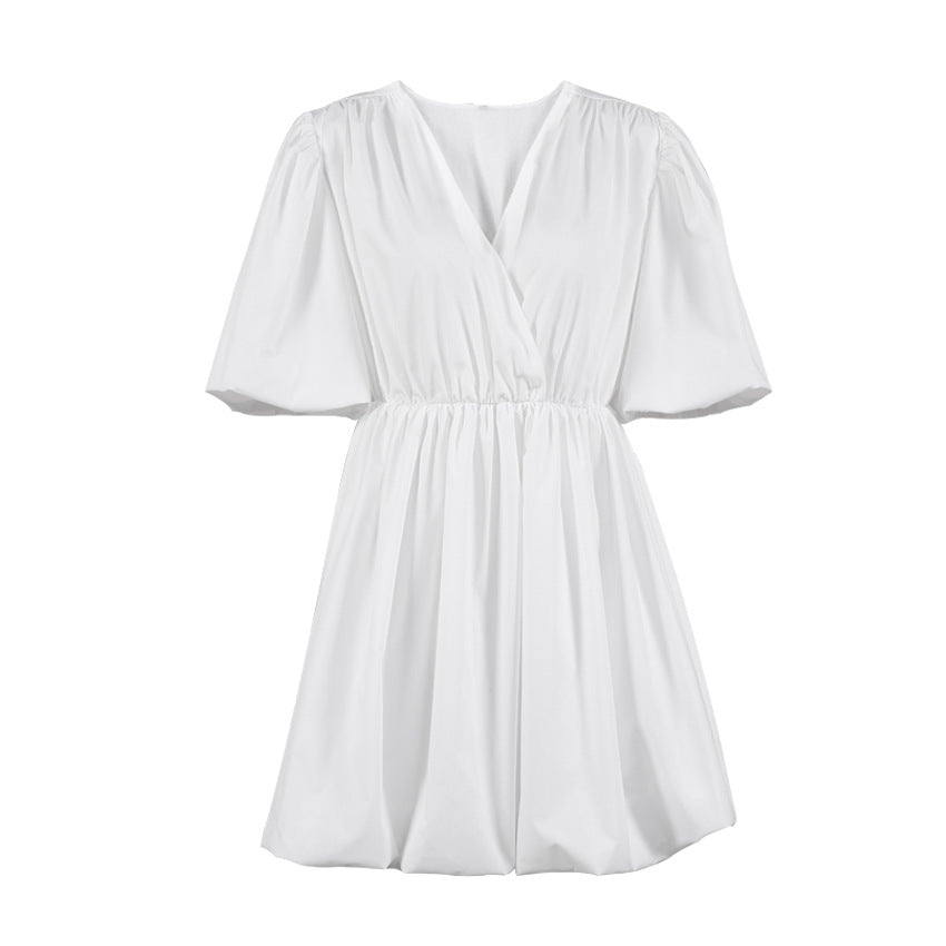 Fashion Summer Puff Sleeves Mini Dresses