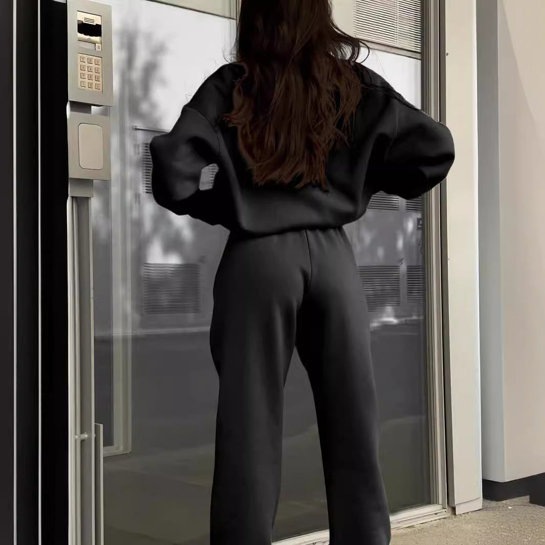 Fashion Zipper Women Two Pieces Sports Suits