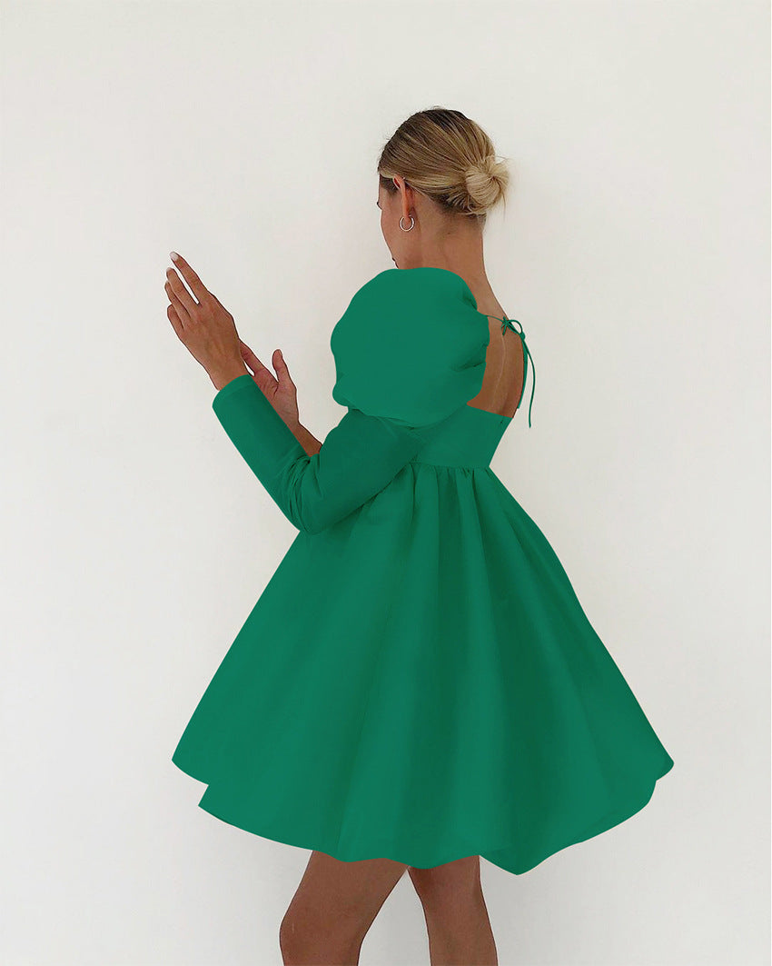 Lovely Satin Princess Mini Dresses for Women