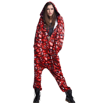 Halloween Loose Jumpsuits for Women and Men