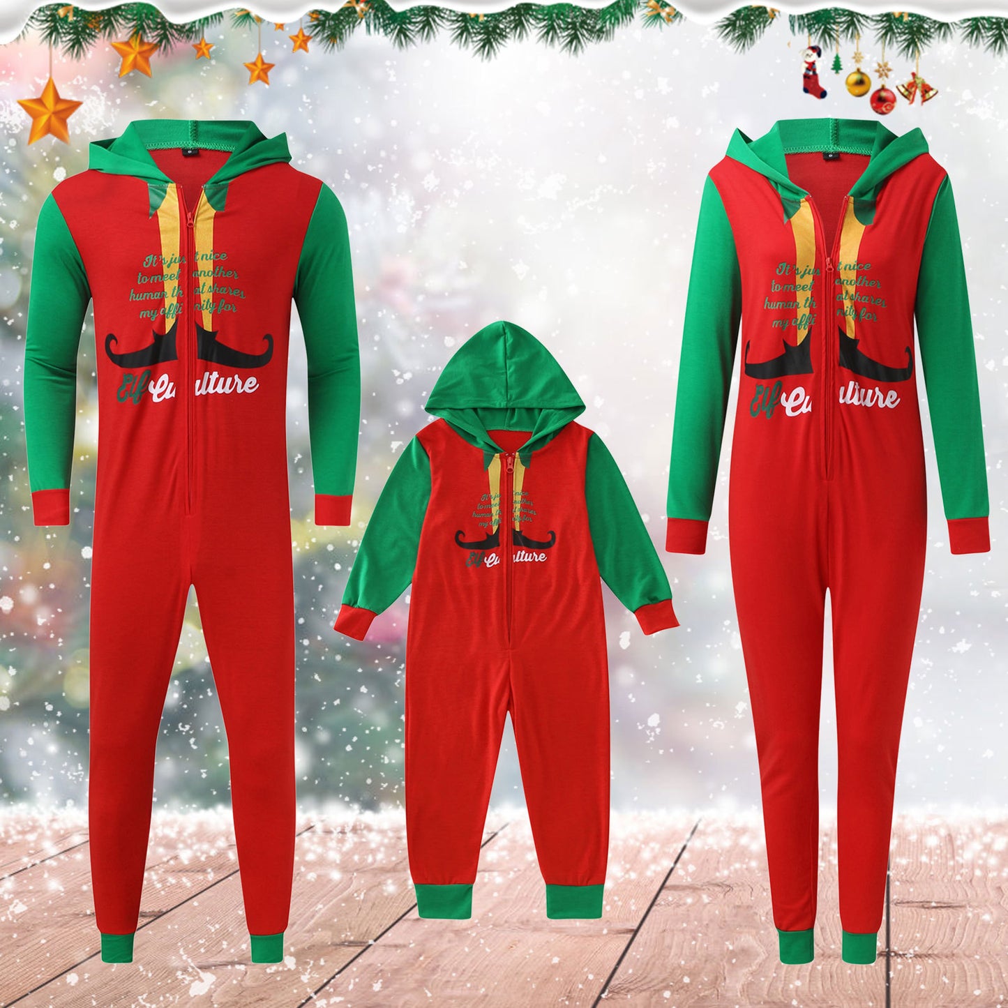 Fashion Adult and Kids Christmas Suits