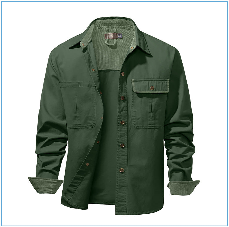 Casual Cotton Plus Sizes Long Sleeves Shirts for Men
