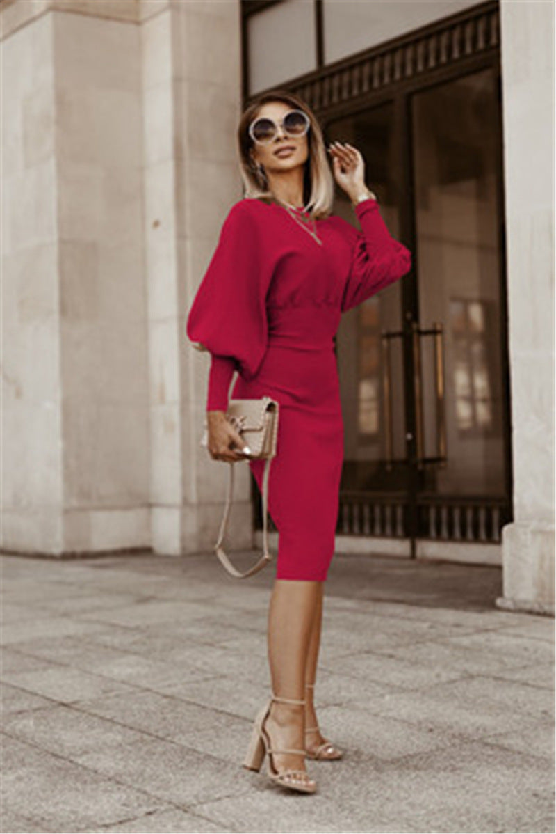 Fashion Long Sleeves Fall Dresses