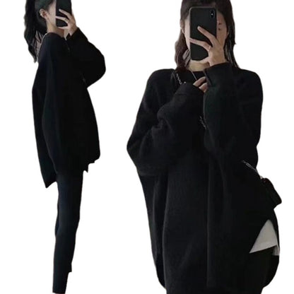 Casual Round Neck Knitted Pullover Sweaters