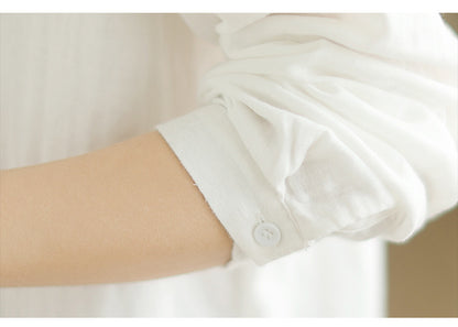 Leisure Linen Long Sleeves Shirts for Women