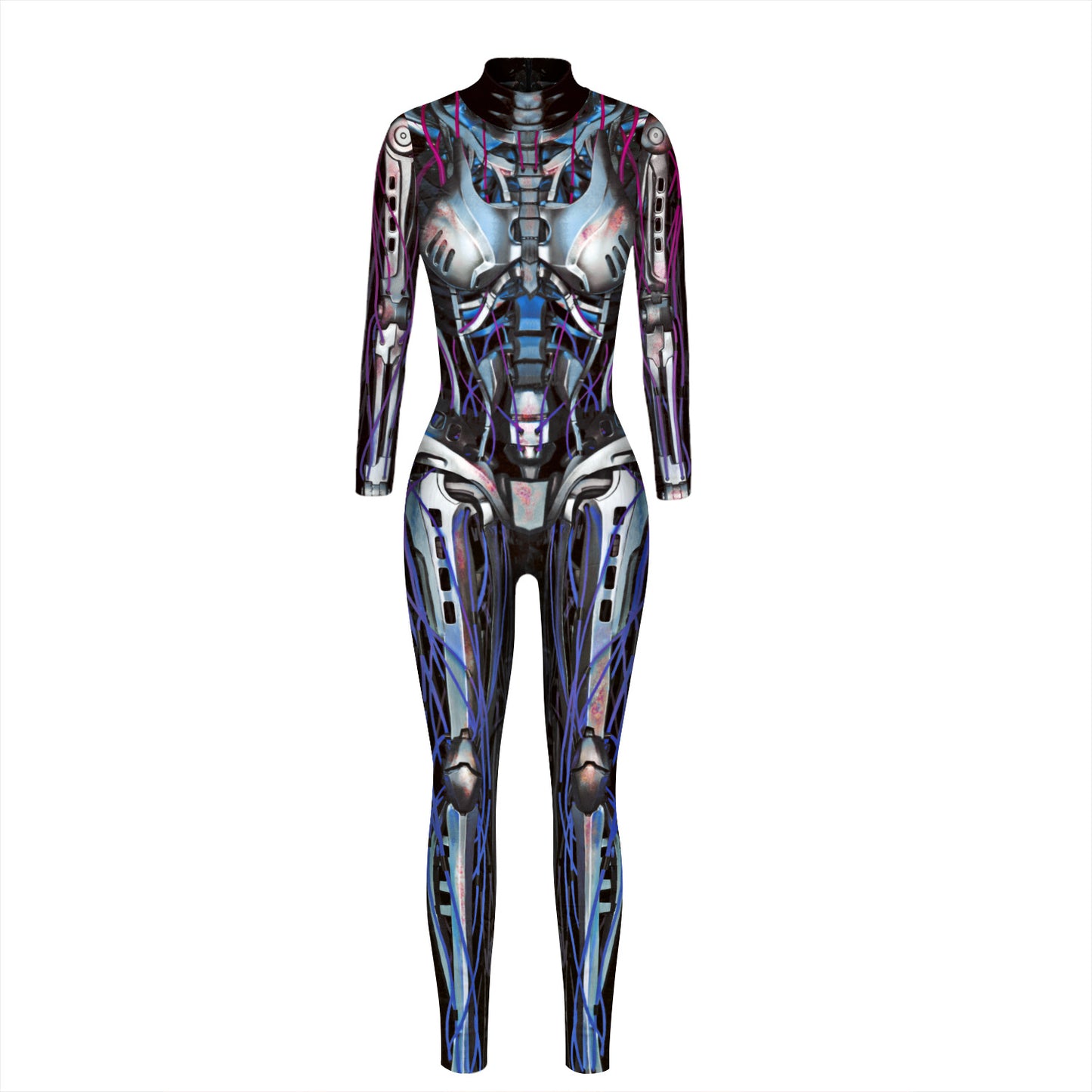 Halloween Skeleton Long Sleeves Jumpsuits Cosplay Costumes