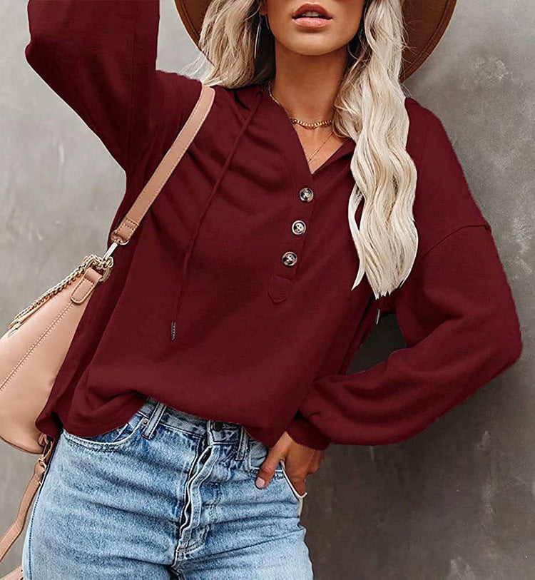 Casual Long Sleeves Hoodies Shirts for Women