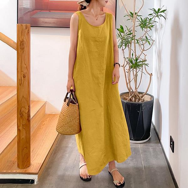 Casual Women Loose Long Sleeveless Dresses