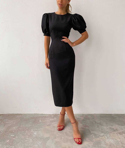 Sexy Short Sleeves Sheath Dresses