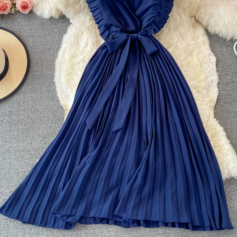 Elegant V Neck Women Long Dresses