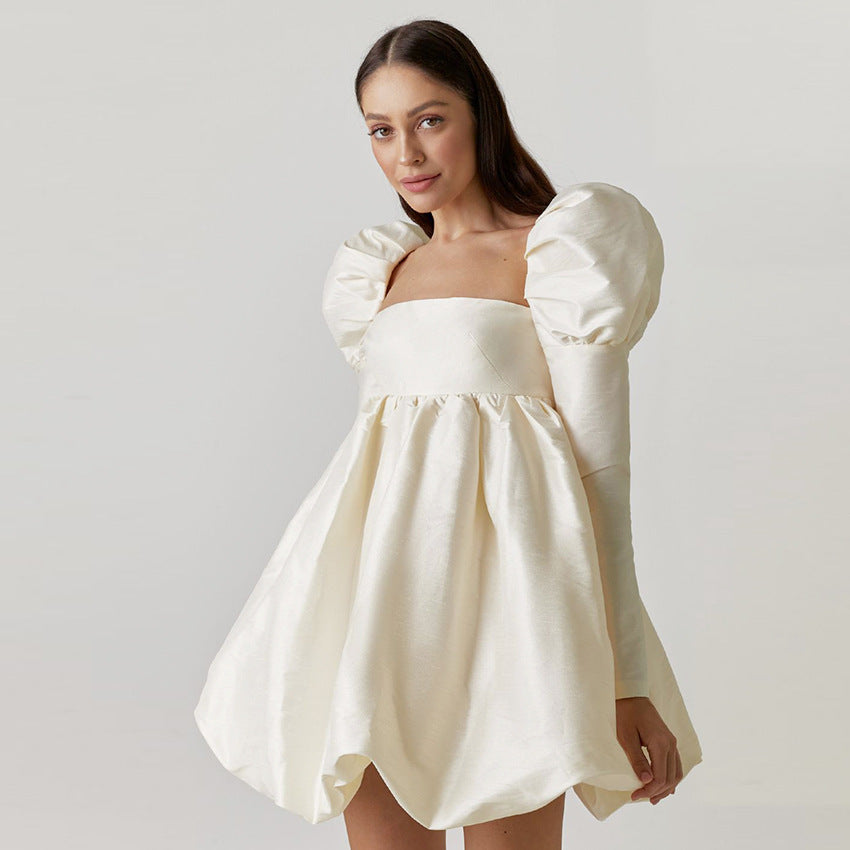 Lovely Satin Princess Mini Dresses for Women