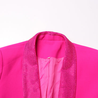 Luxury Designed Feather Blazer Coat for Women