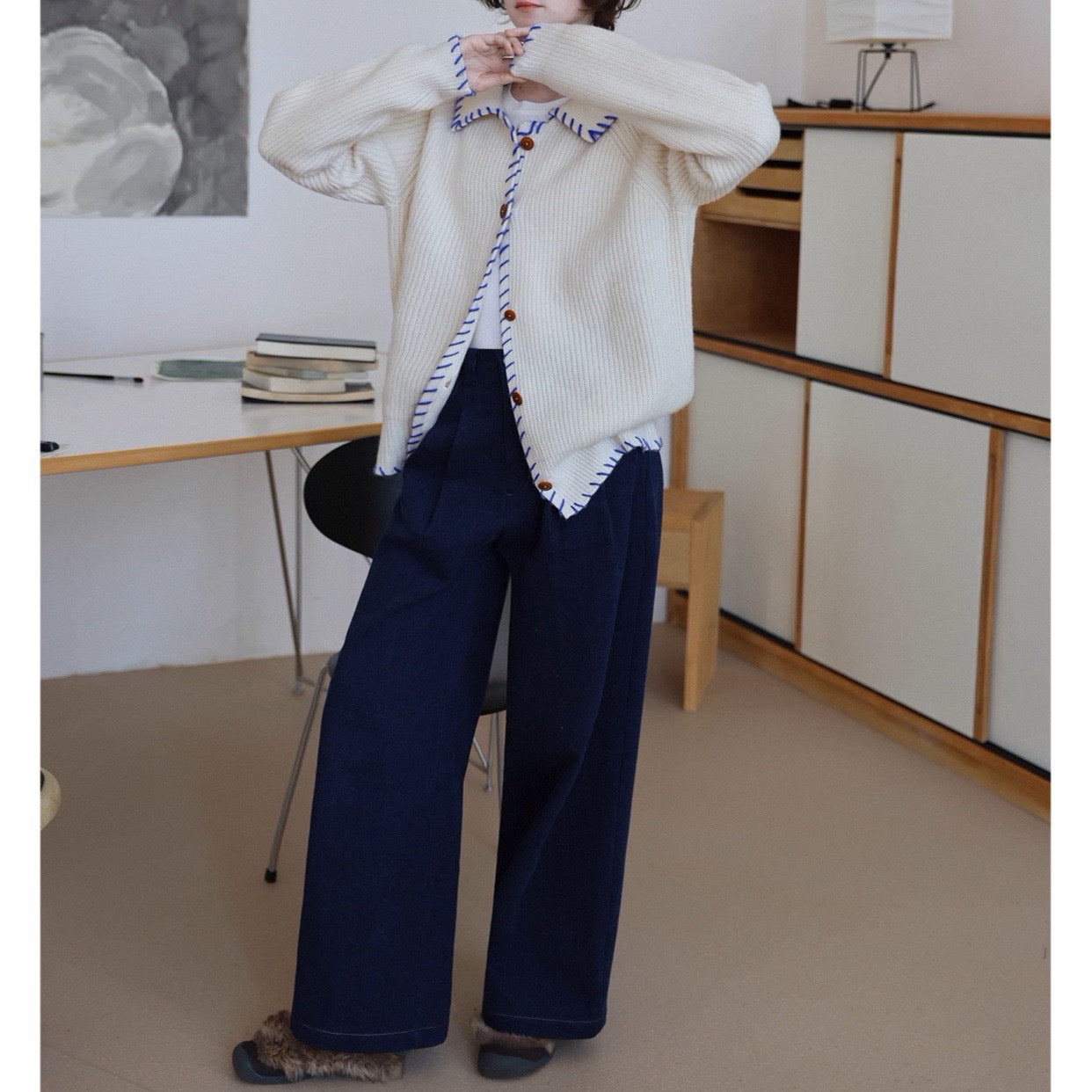 Casual Wool Knitted Women Cardigan Sweaters