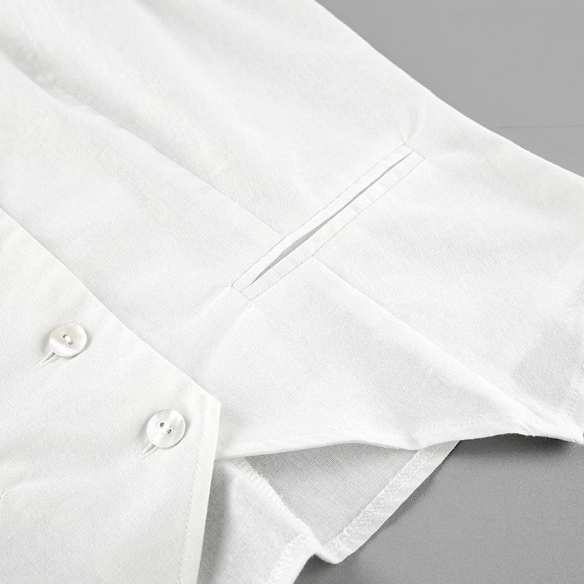 Designed Linen Cotton Summer Sleeveless Tops and Shorts Sets