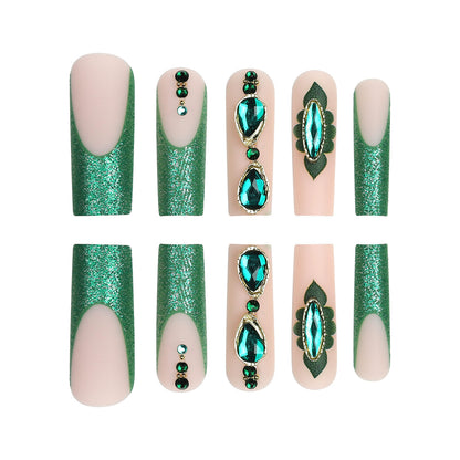 Detachable Turquoise Press on Nails