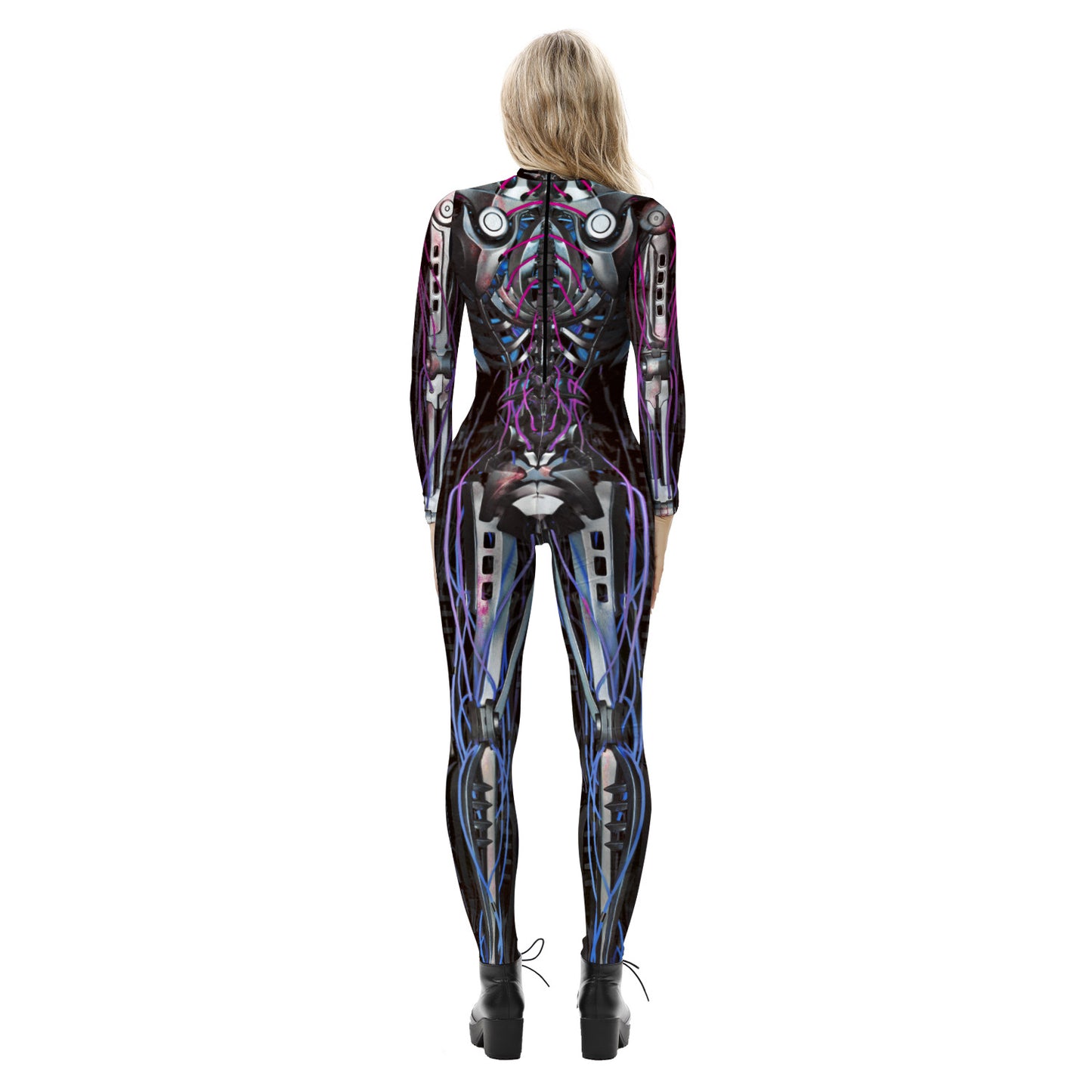 Halloween Skeleton Long Sleeves Jumpsuits Cosplay Costumes