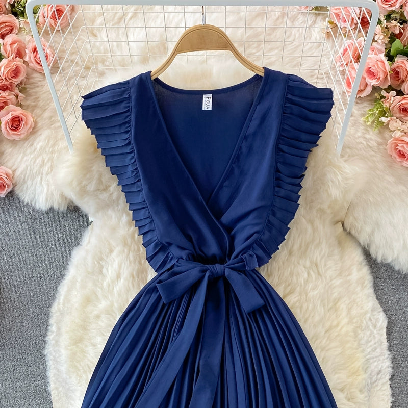 Elegant V Neck Women Long Dresses