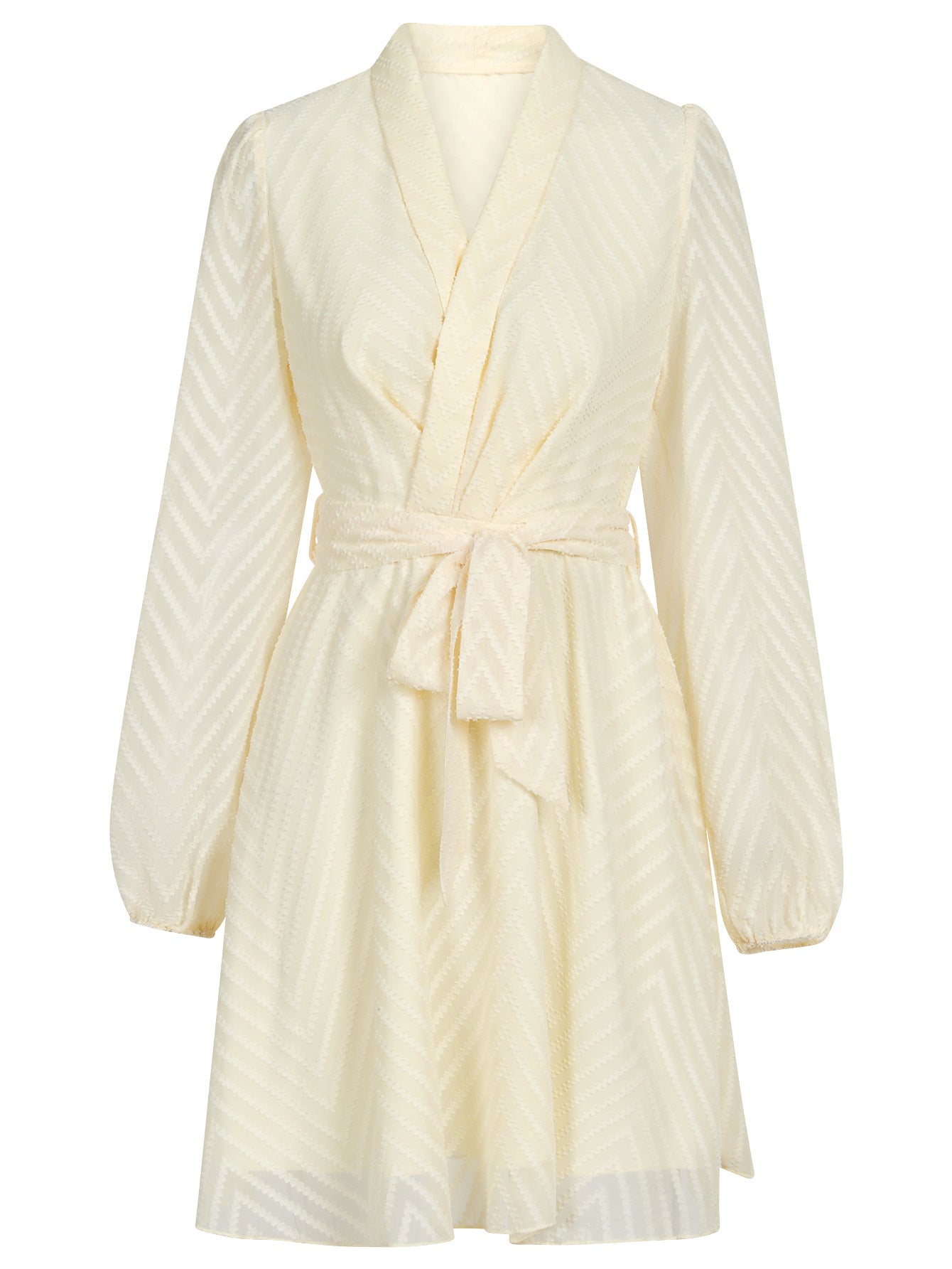 Fashion V Neck Long Sleeves Short Dresses
