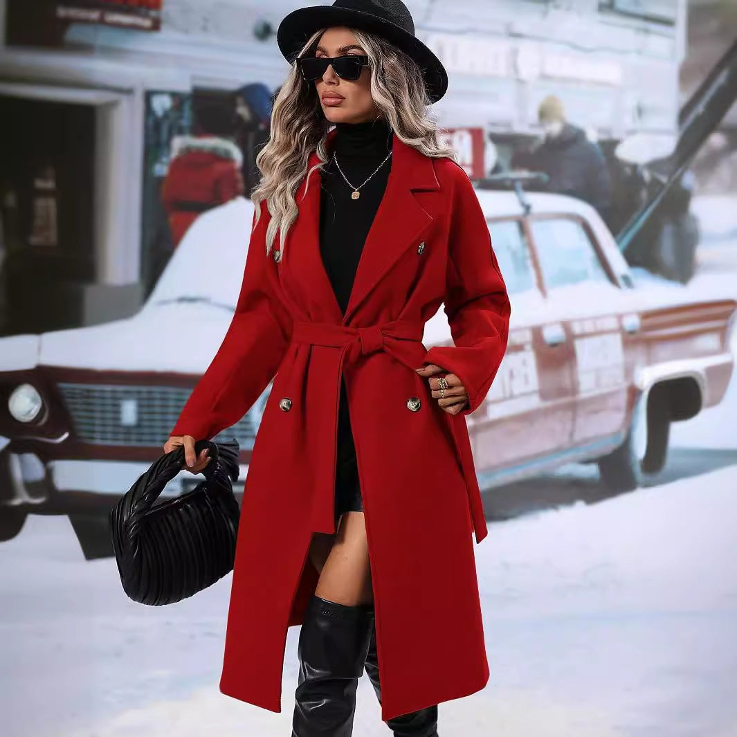 Fashion Women Midi Length Winter Coats