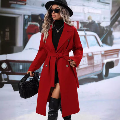 Fashion Women Midi Length Winter Coats