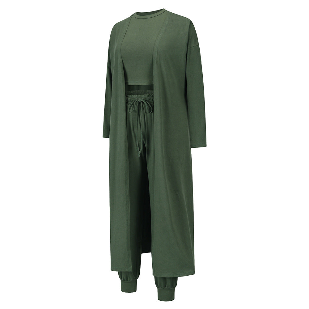 Casual Knitted Three Pieces Outfit Sets for Women