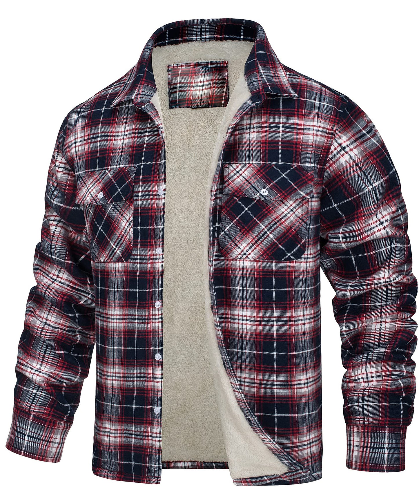Casual Long Sleeves Thicken Shirts Jackets for Men