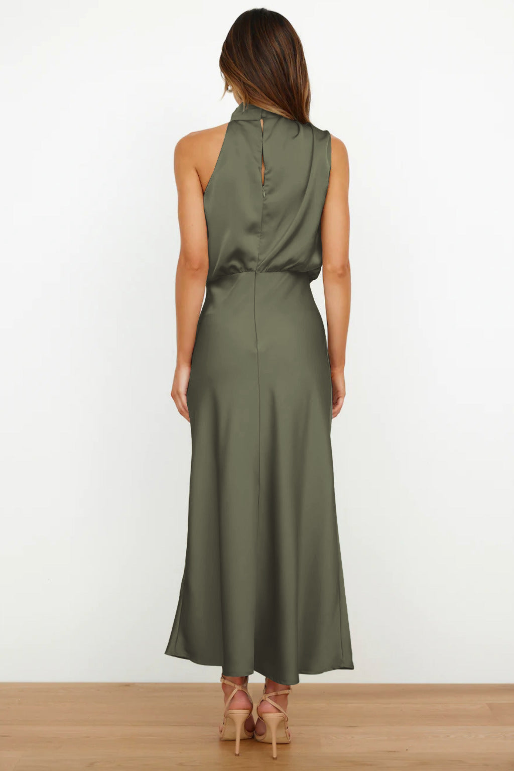 Fashion Stain Sleeveless Evening Dresses