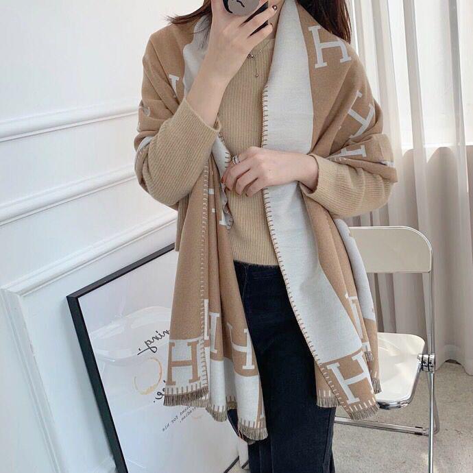 H Letter Winter Scarves