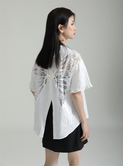 Designed Butterfly Double Sides Summer Shirts