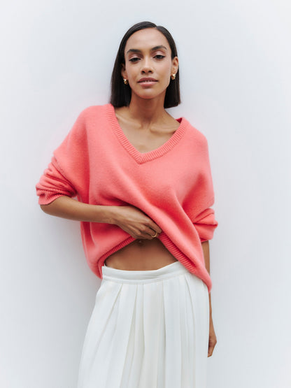Casual V Neck Long Sleeves Sweaters for Women