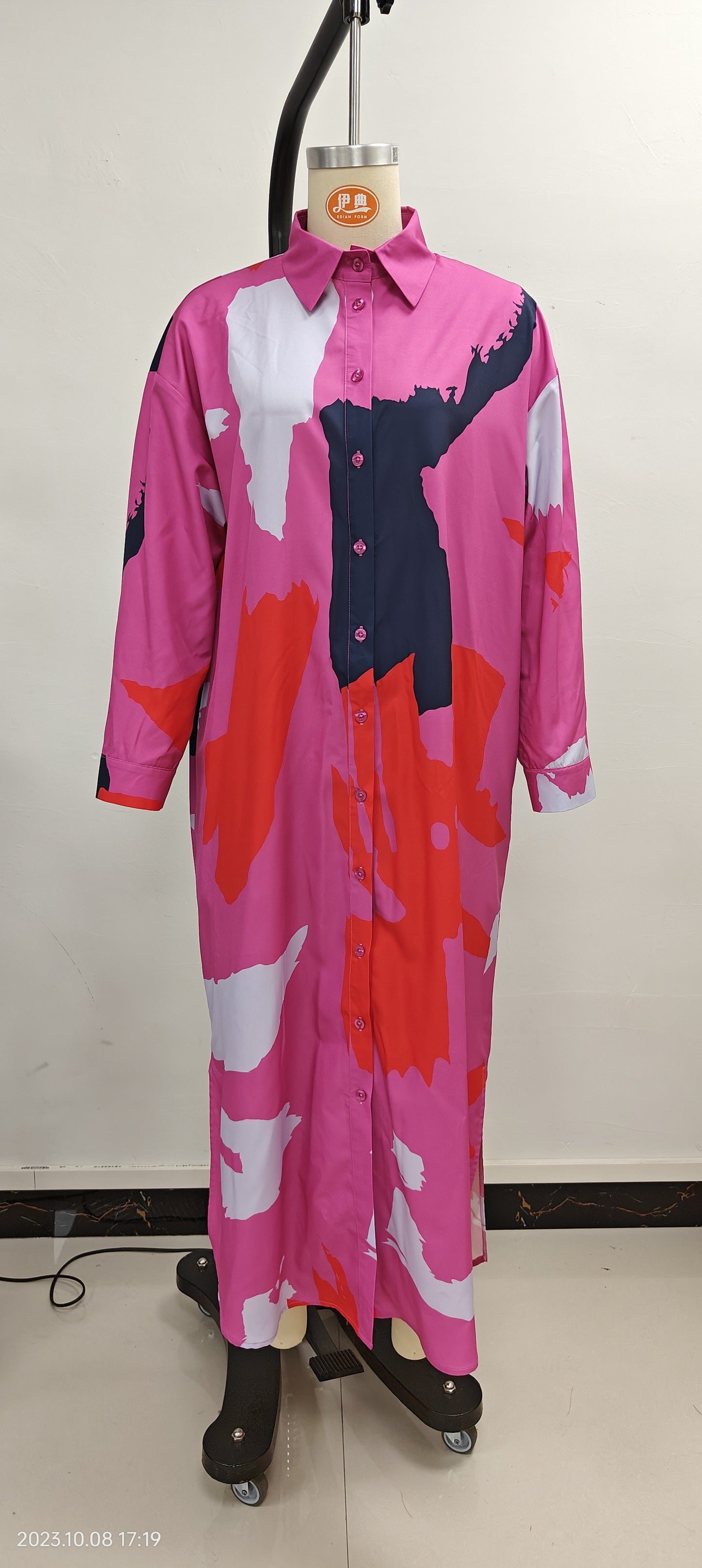 Casual Long Sleeves Shirts Dresses