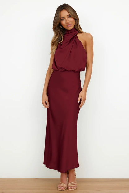 Sexy Halter Women Evening Party Dresses