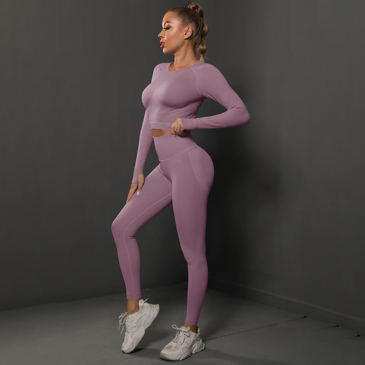 Fashion Simple Style Sports Yoga Suits for Women