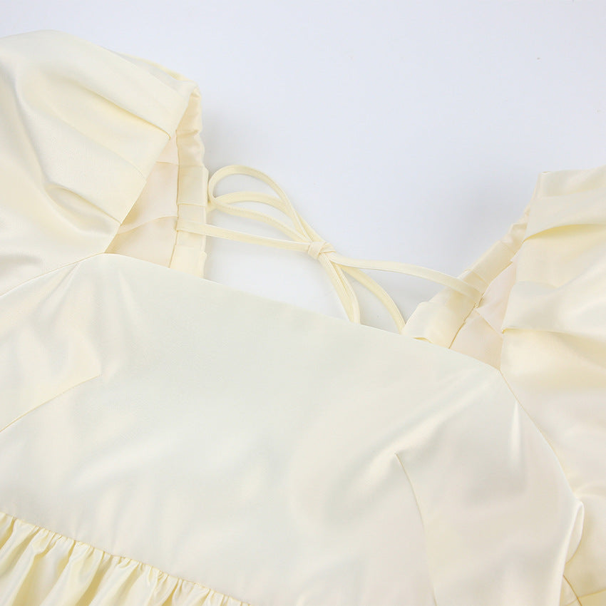 Lovely Satin Princess Mini Dresses for Women