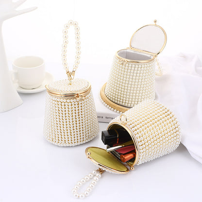 Gorgeous DIY Pearl Bucket Bag/Evening Party Bag