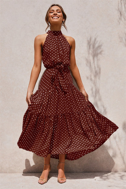 Casual Halter Summer Long Dresses